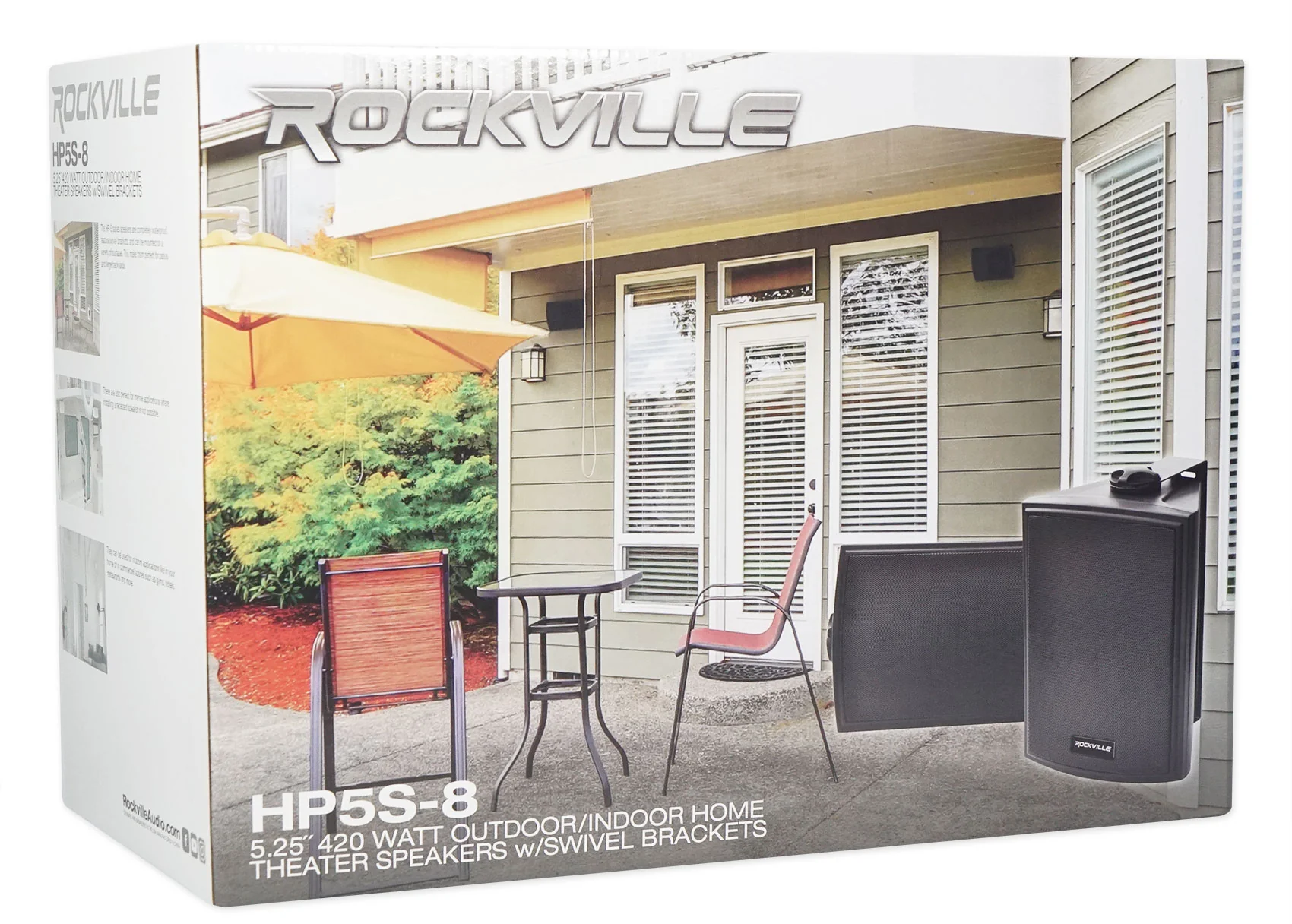 HP5S-8 Black 4-Pack + Rock Shaker 10 Sub Bundle - Image 7