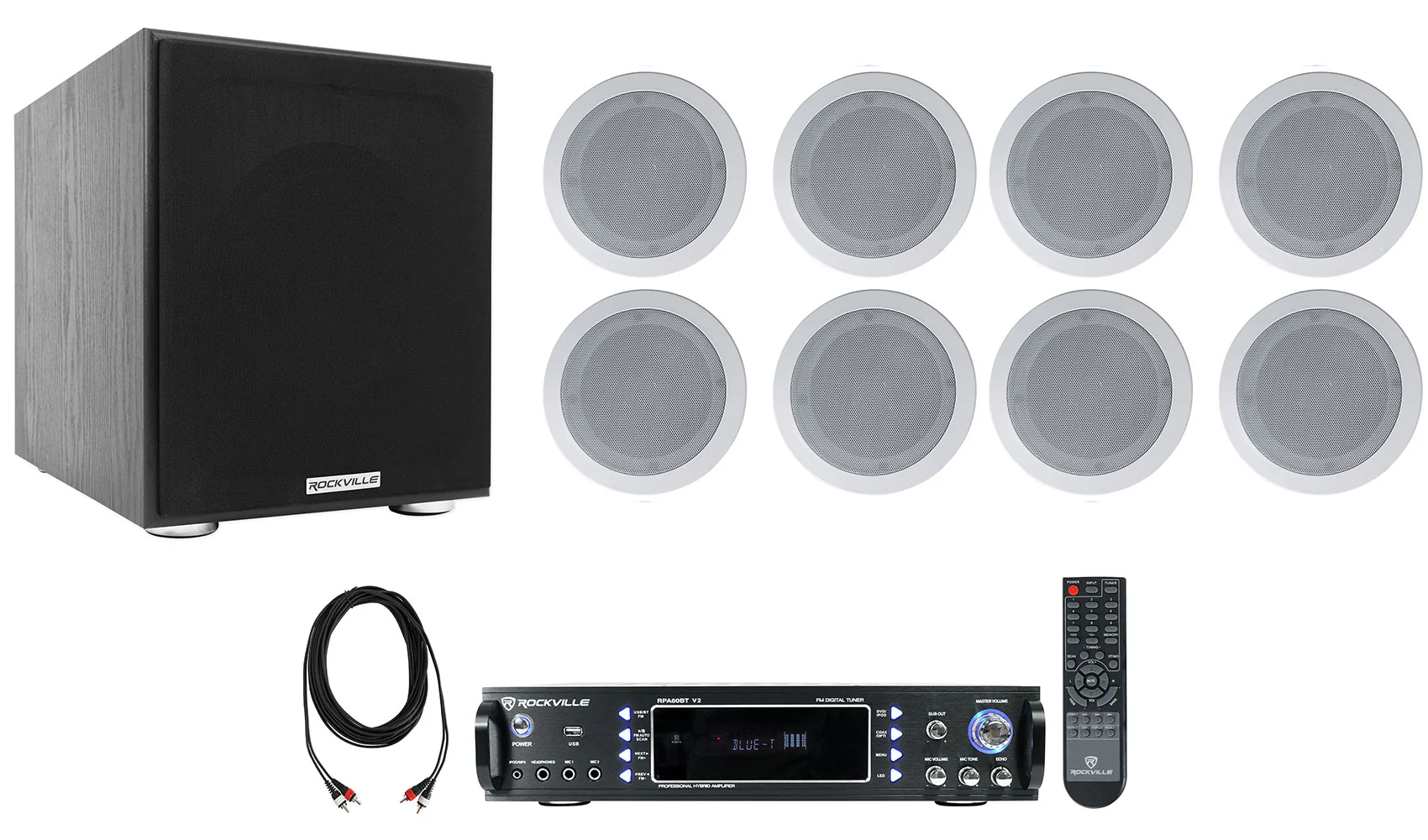 RPA60BT V2 + HC55-16 White 8-Pack Bundle