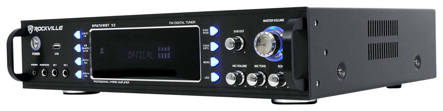 RPA70WBT Karaoke Receiver + Dual 15" LED Speakers Bundle - Image 4