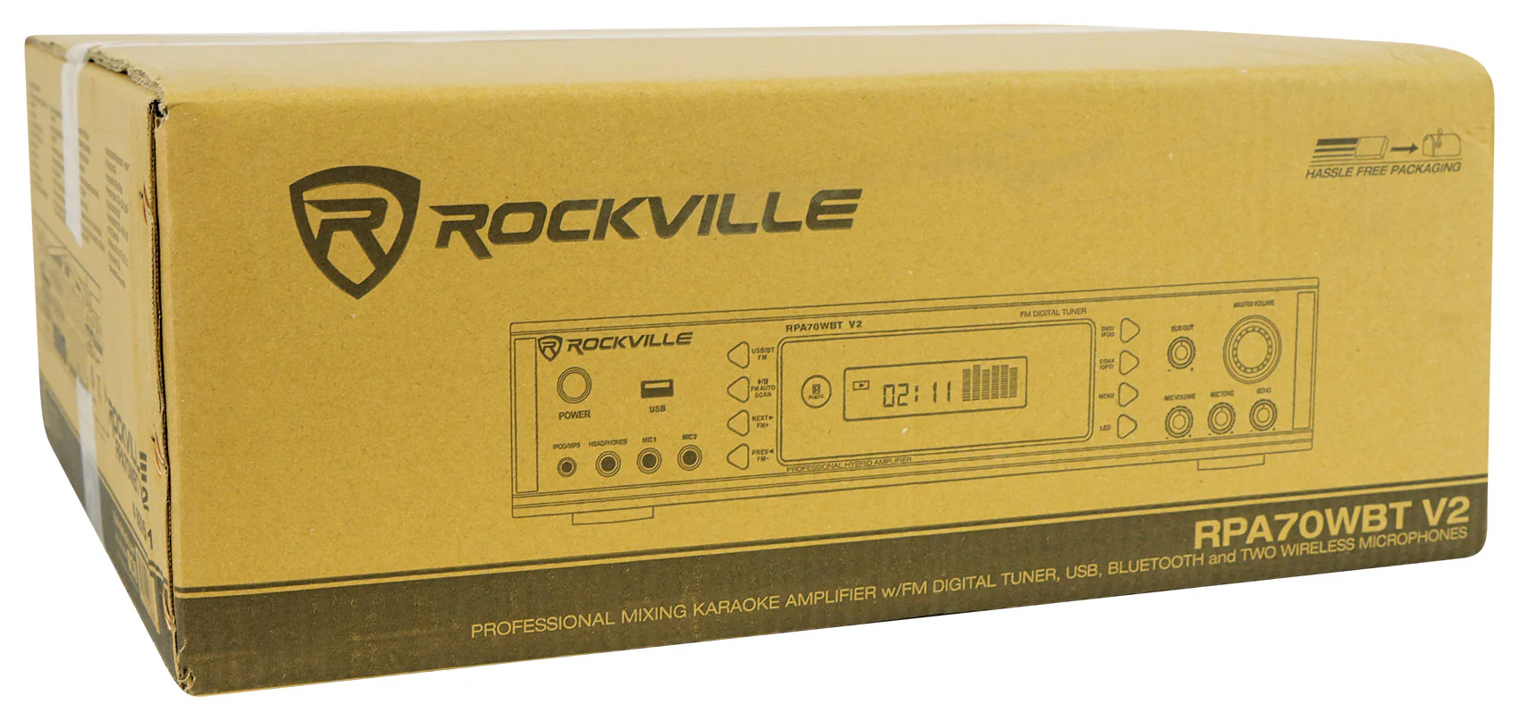RPA70WBT Bluetooth Karaoke Amplifier + KPS65 6.5" Speakers Bundle - Image 9