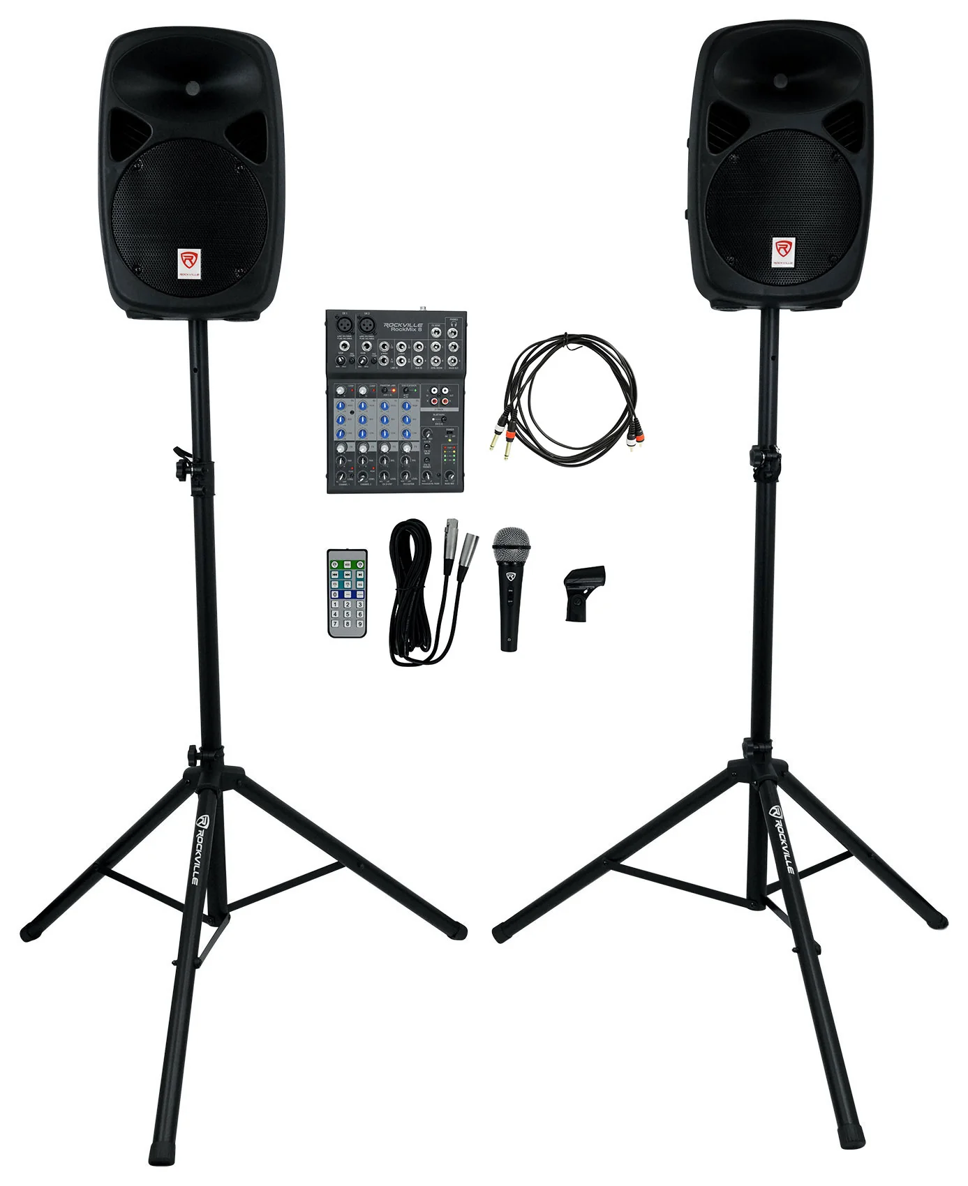 RPG102K 2-Pack + RockMix 8 Mixer Bundle