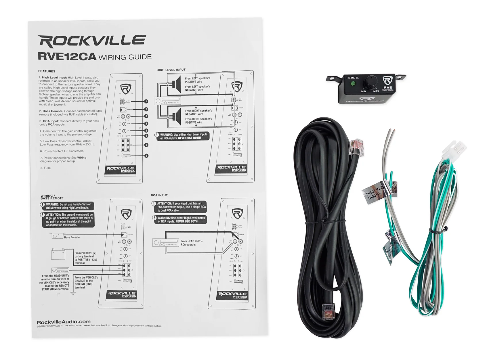 RVE12CA + RWK81 Amp Kit Bundle - Image 10