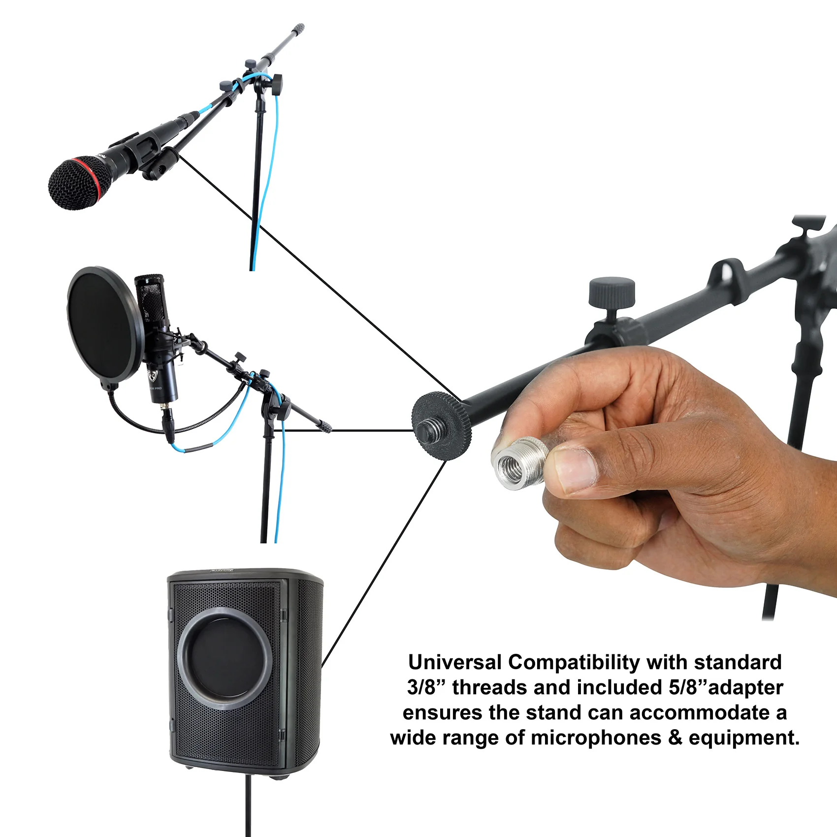 RVMIC1 Tripod Mic Stand + iStand 44 Mount Bundle - Image 7