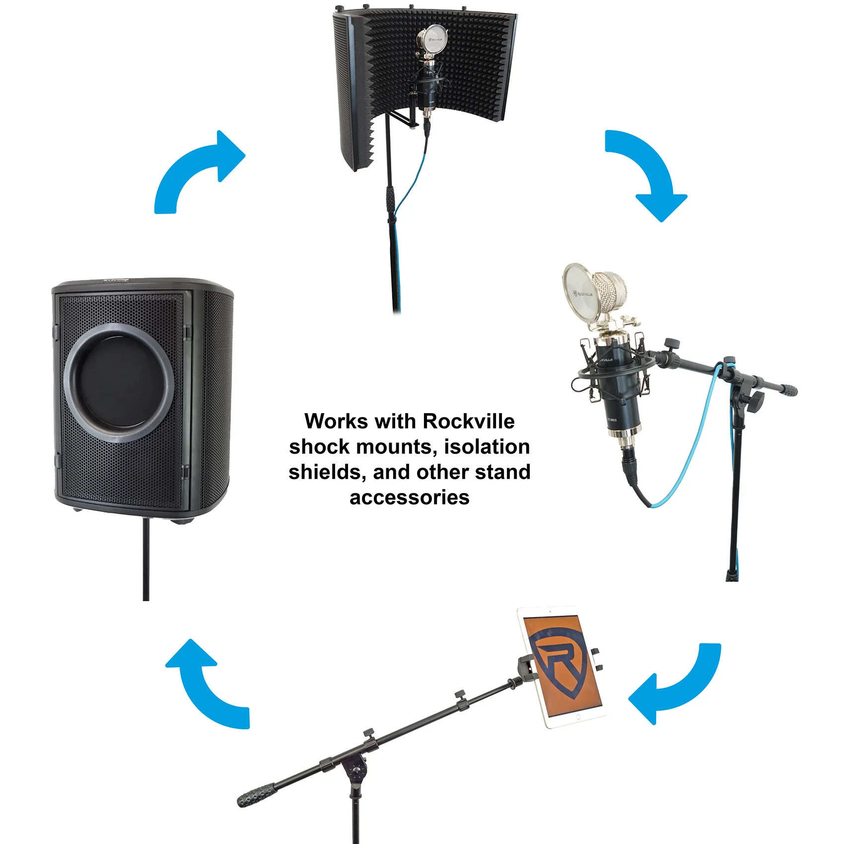 RVMIC1 Tripod Mic Stand + iStand 44 Mount Bundle - Image 9