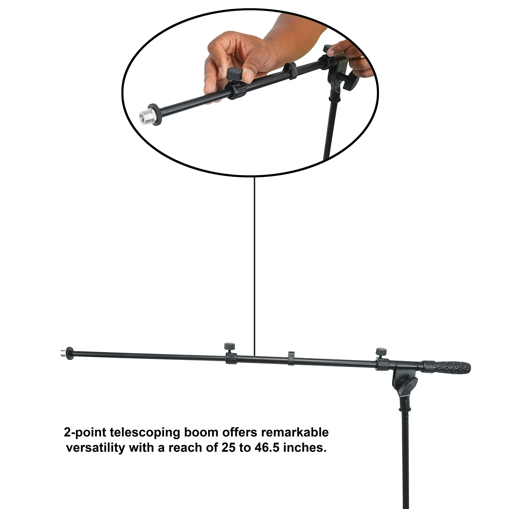 Karaoke Microphone Stand with Tablet Mount - Image 2