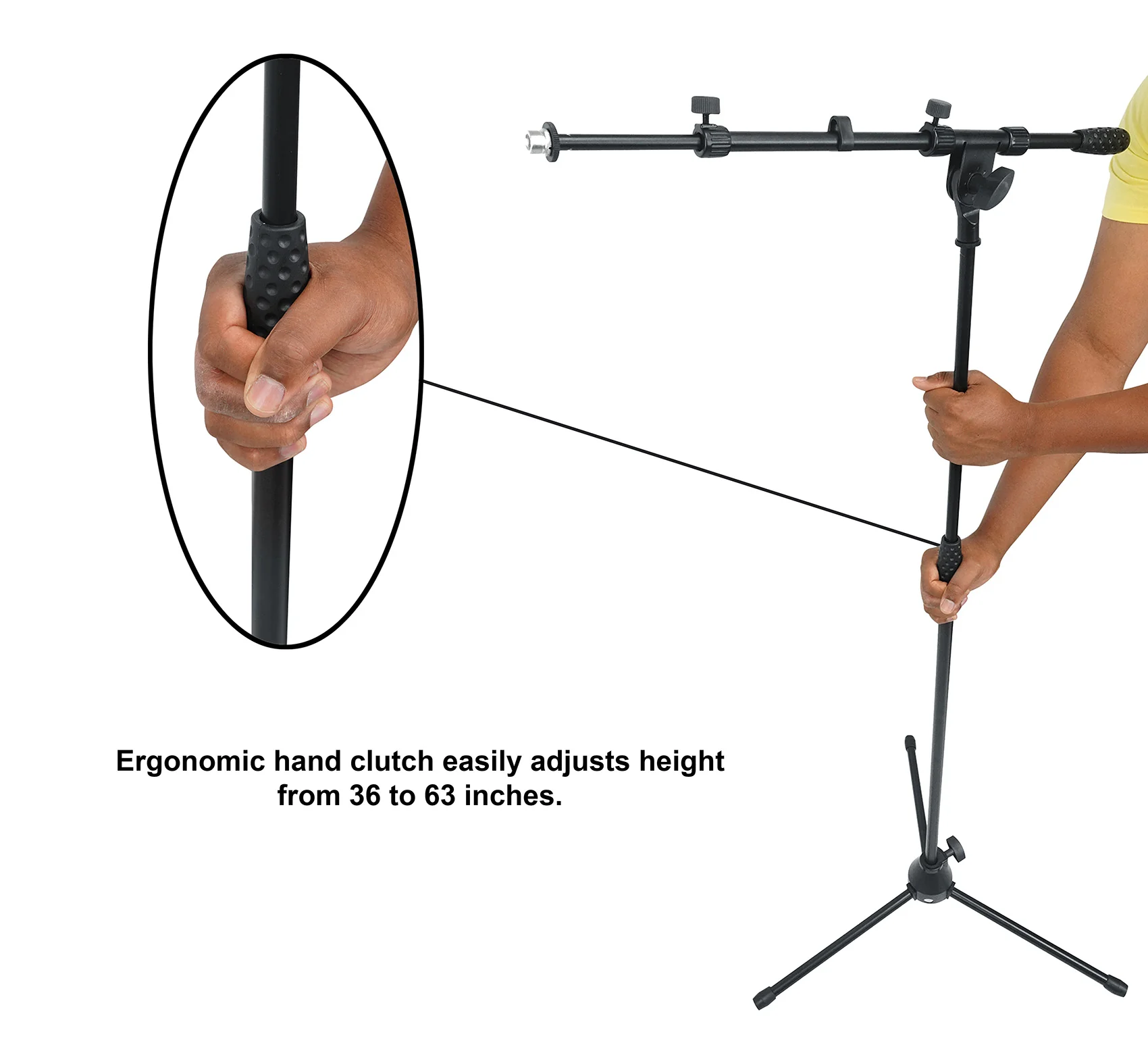 RVMIC1 Tripod Mic Stand + iStand 44 Mount + Wired Mic Bundle - Image 3