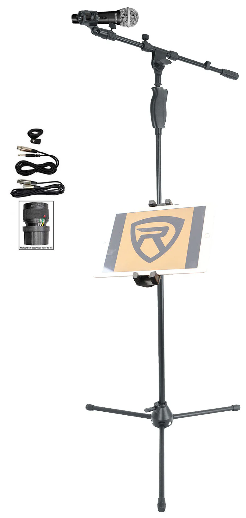 RVMIC3 V2 Mic Stand + iStand 44 Mount + RMC‑XLR Microphone Bundle