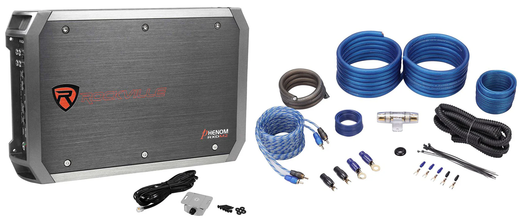 RXD-M2 + RWK4CU 4‑Ga Amp Kit Bundle