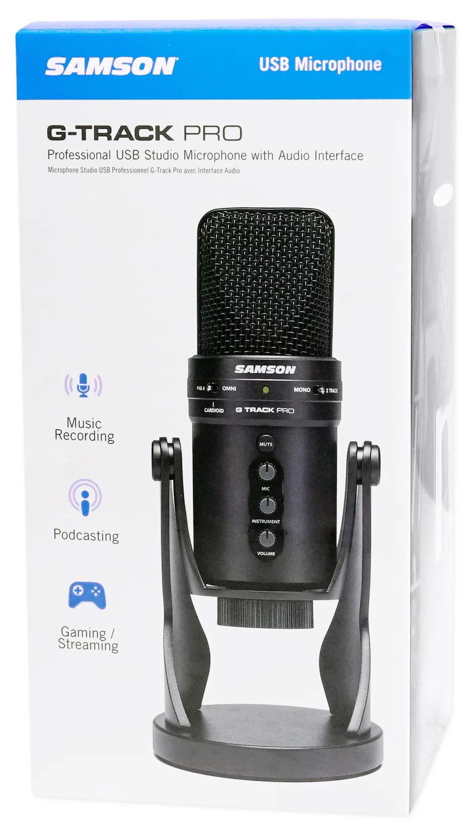 SAMSON G-Track Pro Studio USB Recording Condenser Microphone+iPhone/iPad Cable - Image 15