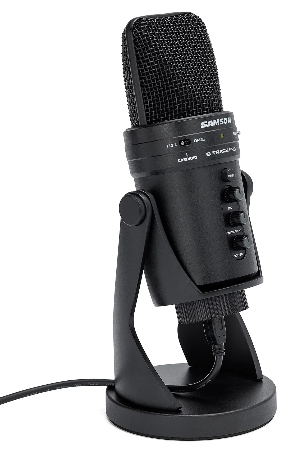 SAMSON G-Track Pro Studio USB Recording Condenser Microphone+iPhone/iPad Cable - Image 7
