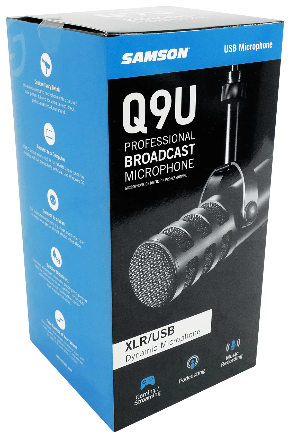 SAMSON SAQ9U USB/Analog Dynamic Broadcasting Recording Microphone+Mic Boom Arm - Image 7