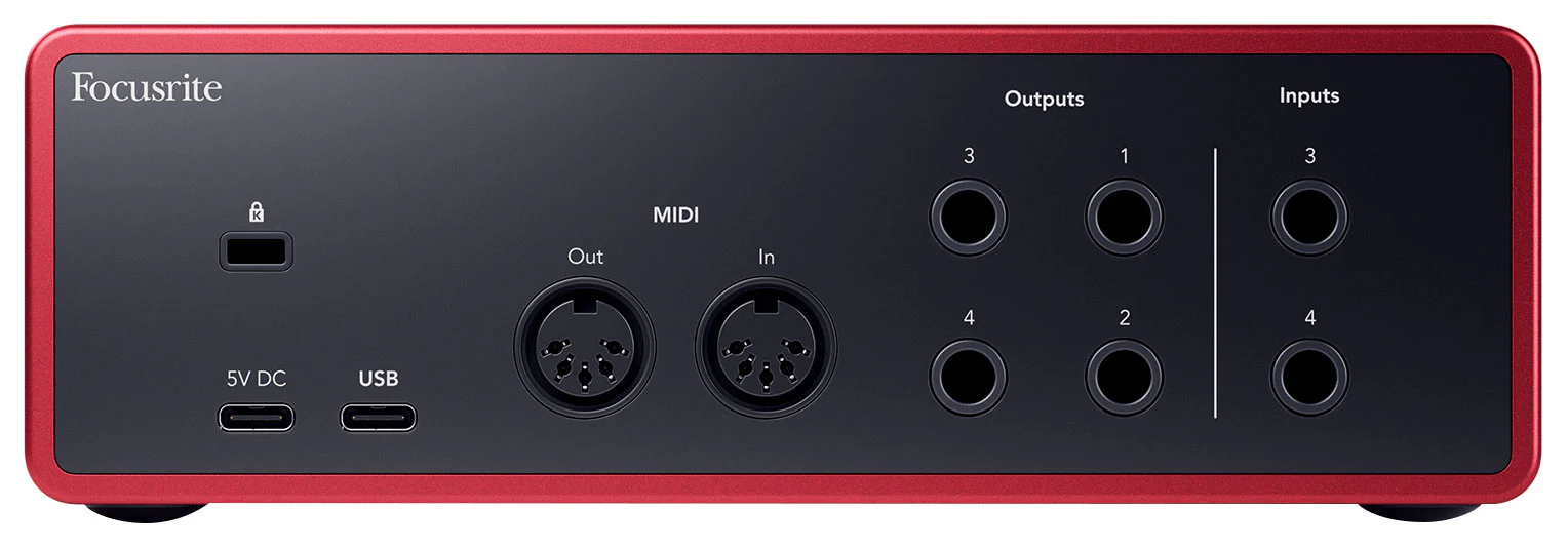 Focusrite Scarlett 4i4 4th Gen Studio Recording USB Audio Interface+Microphone - Image 6