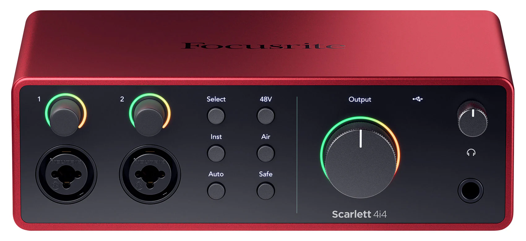 Focusrite Scarlett 4i4 4th Gen USB Recording Audio Interface + Mic + Headphones - Image 2