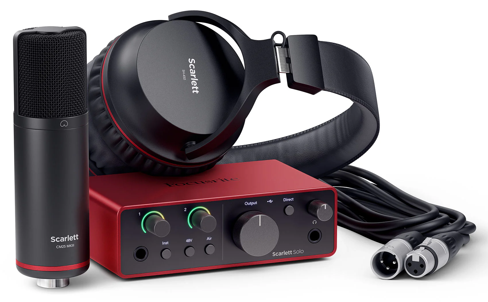 Focusrite Scarlett Solo Studio 4th Gen Recording Interface+Mic+Boom+Pop Filter - Image 2