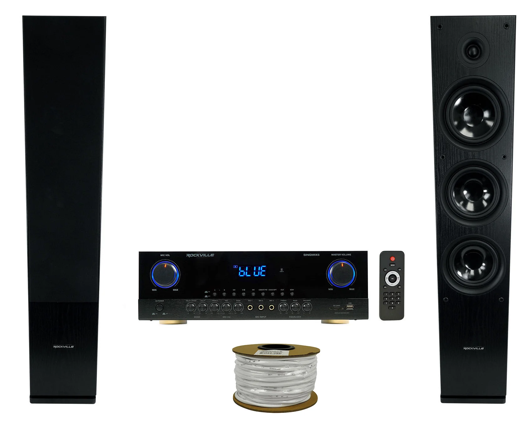 SINGMIX 5 V2 Receiver + RockTower 68B 2-Pack Bundle