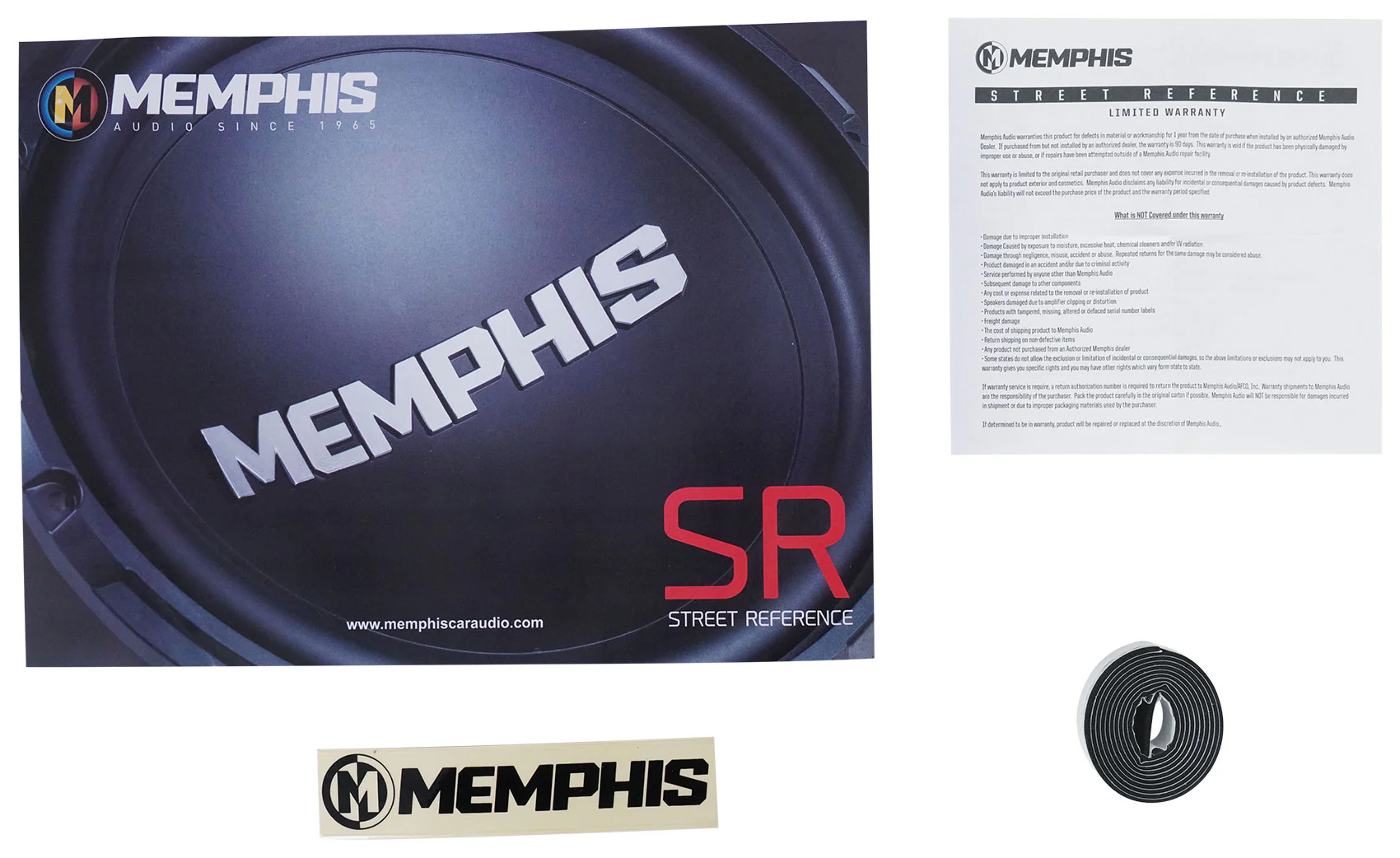 Memphis Audio SRX1240V 12" 300 Watt Car Subwoofer+Sealed Box+Amplifier+Amp Kit - Image 9