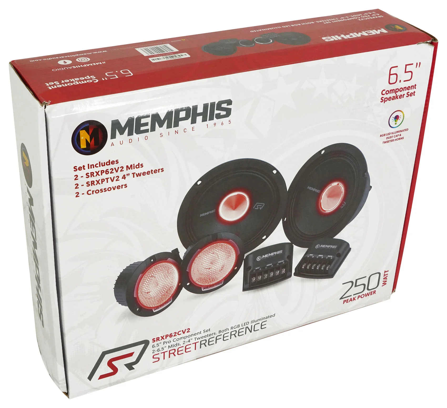 Memphis Audio SRXP62CV2 SRX Pro 6.5" 250w Component Car Speakers+Home Speaker - Image 3