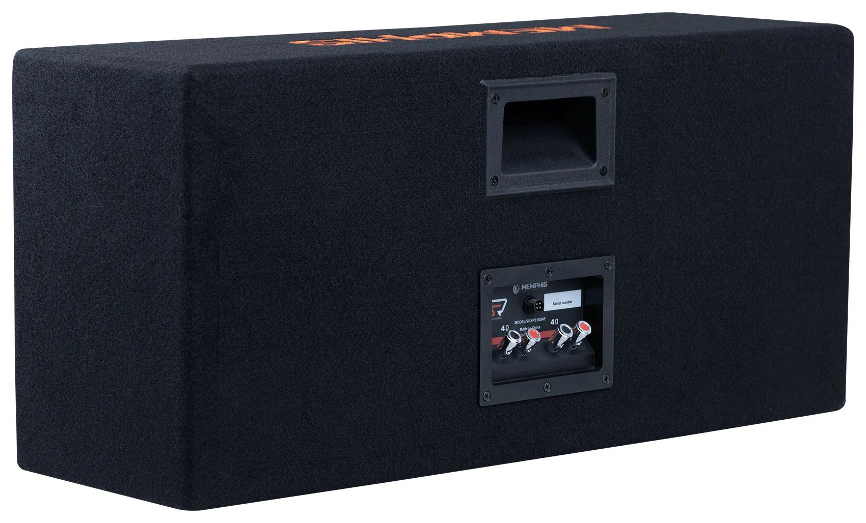 Memphis SRXPE10D4F Dual 10 inch Chuchero Car Enclosure Box w/ LED's and Bluetooth Speaker - Image 15