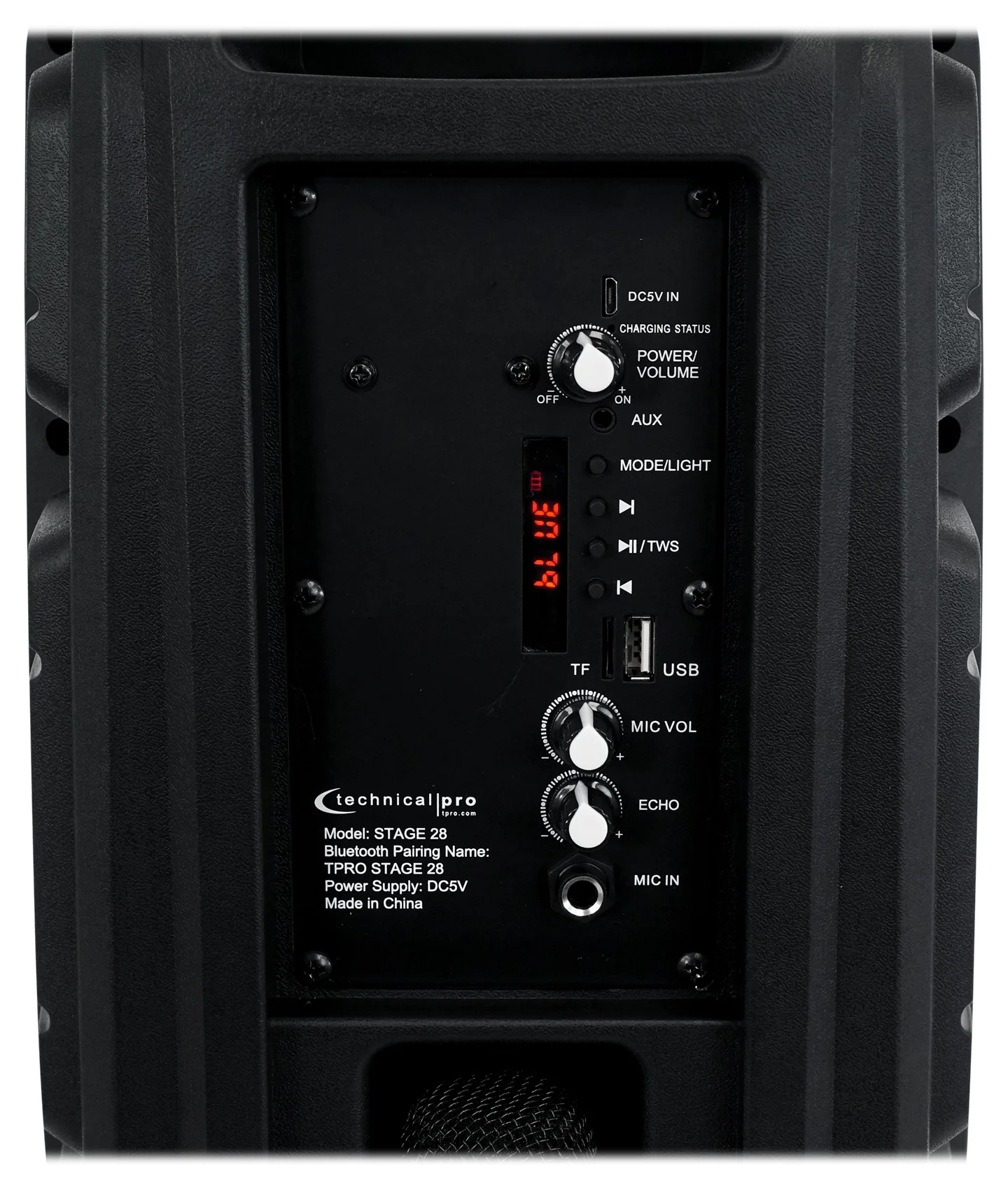 Technical Pro Dual 8" Rechargeable Karaoke Machine System Bundle with Stand & (2) Microphones - Image 8
