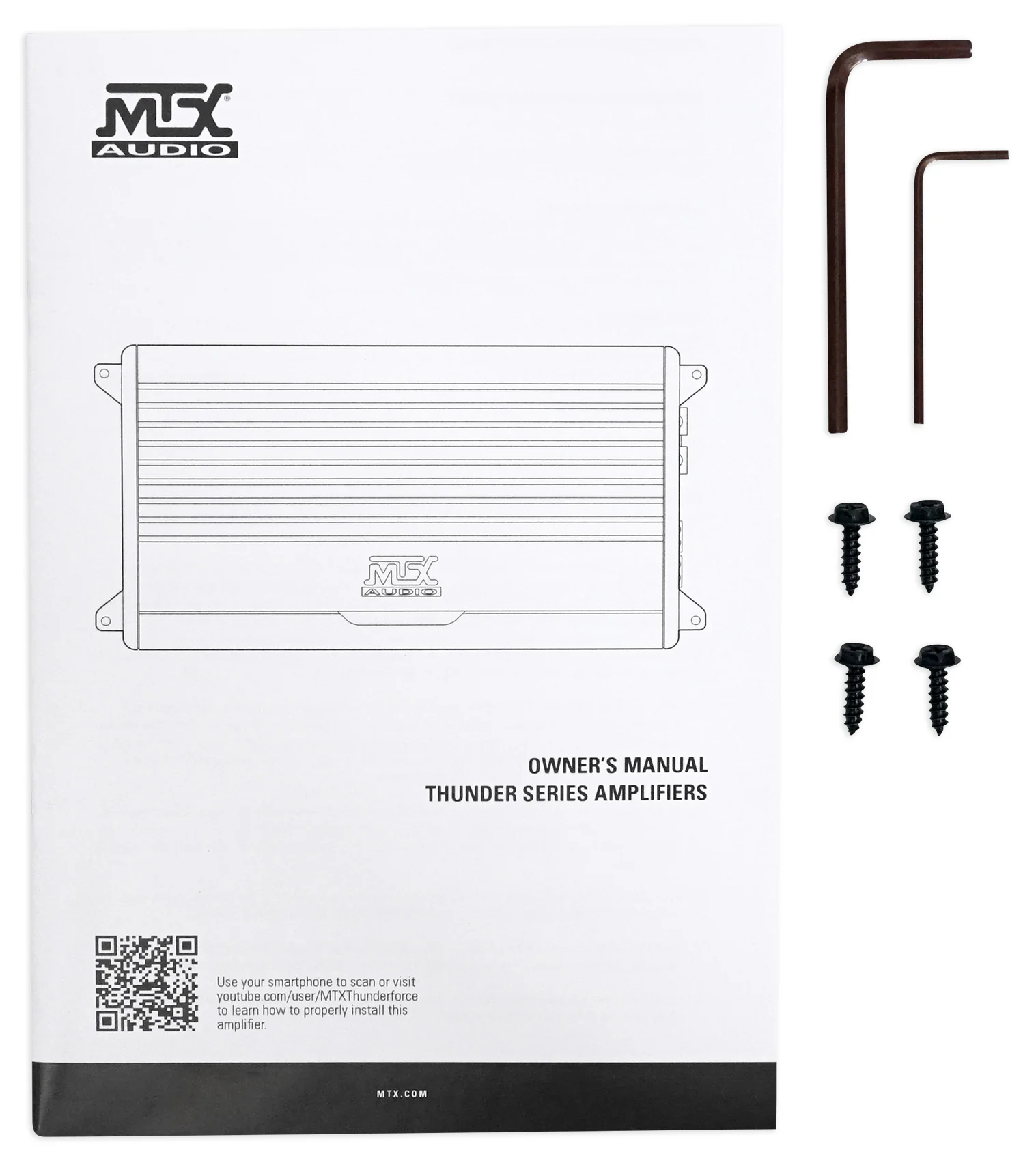 MTX THUNDER1000.1 1000 Watt RMS Mono Class D 1-Ohm Car Amplifier+Home Speakers - Image 10