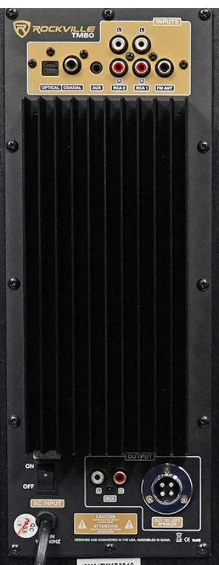 TM80 AMP PLATE for TM80C, TM80B, TM80W