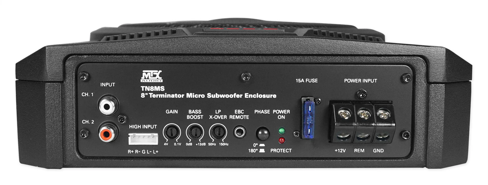 MTX TN8MS 8" 200w Slim Under-Seat Powered Car/Truck Subwoofer Sub+Remote+Amp Kit - Image 5