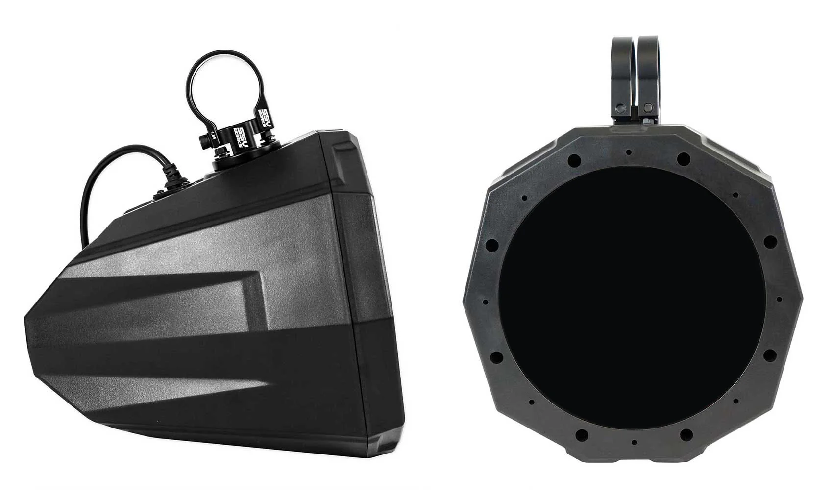 (2) Rockville 8" 900w LED Speakers+SSV Swivel Cage Pods For Can-Am Maverick X3 - Image 2