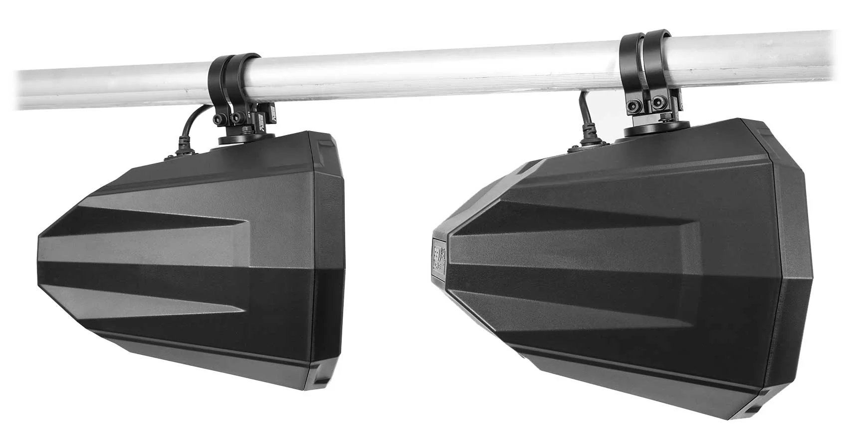 (2) Rockville 8" 900w LED Speakers+SSV Swivel Cage Pods For Can-Am Maverick X3 - Image 4