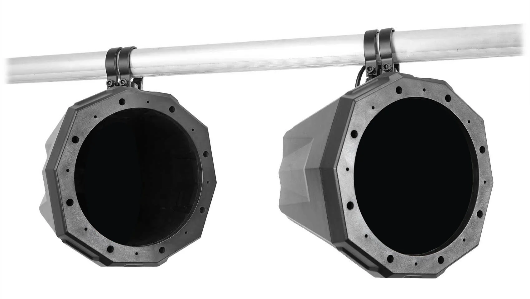 (2) Rockville 8" 900w LED Speakers+SSV Swivel Cage Pods For Can-Am Maverick X3 - Image 5