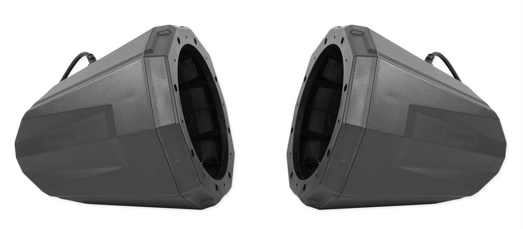 (2) Rockville 8" 900w LED Speakers+SSV Swivel Cage Pods For Can-Am Maverick X3 - Image 7