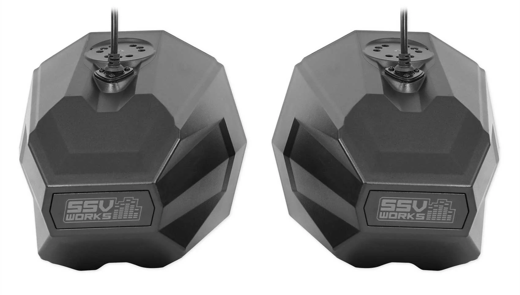 (2) Rockville 8" Speakers+SSV Swivel Cage Pods For Polaris RZR PRO XP w/2" Cage - Image 6