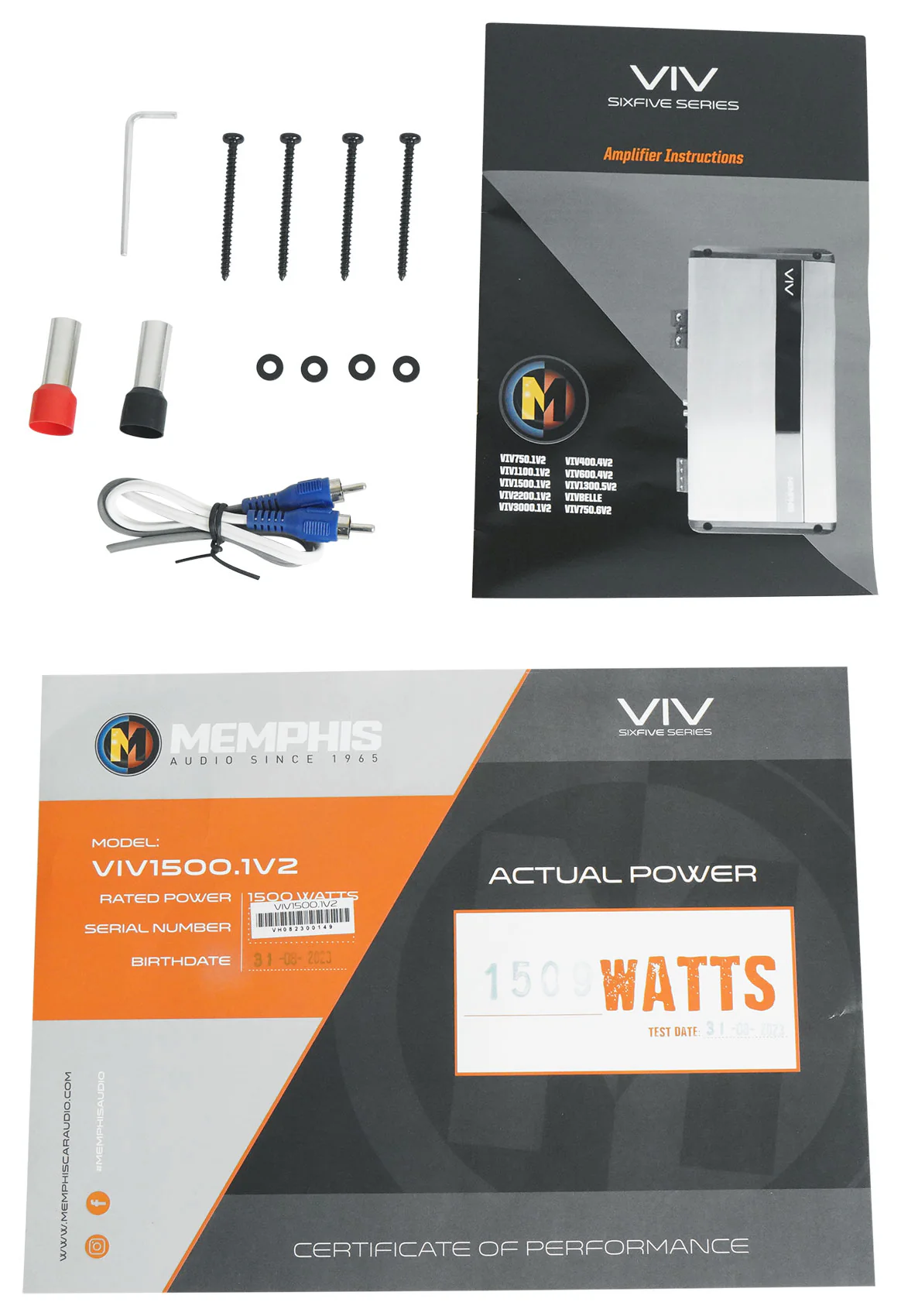 Memphis Audio VIV1500.1V2 SixFive Series 1500w Mono Car Amplifier w/ DSP+Amp Kit - Image 10