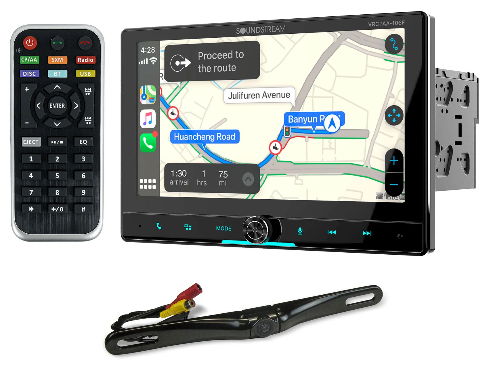 Soundstream VRCPAA-106F 10.6" Car Receiver Bluetooth/Carplay/Android+Backup Cam