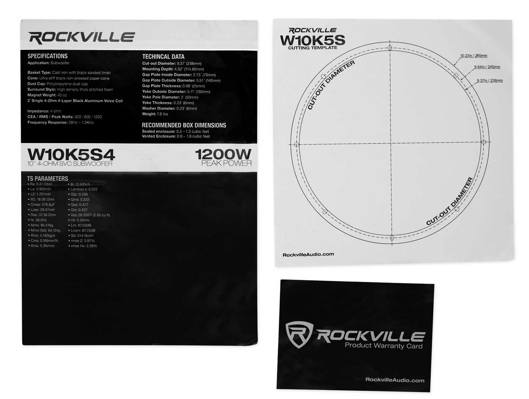 K5 W10K5S4 10" Subwoofer + dB10 Amplifier Bundle - Image 3