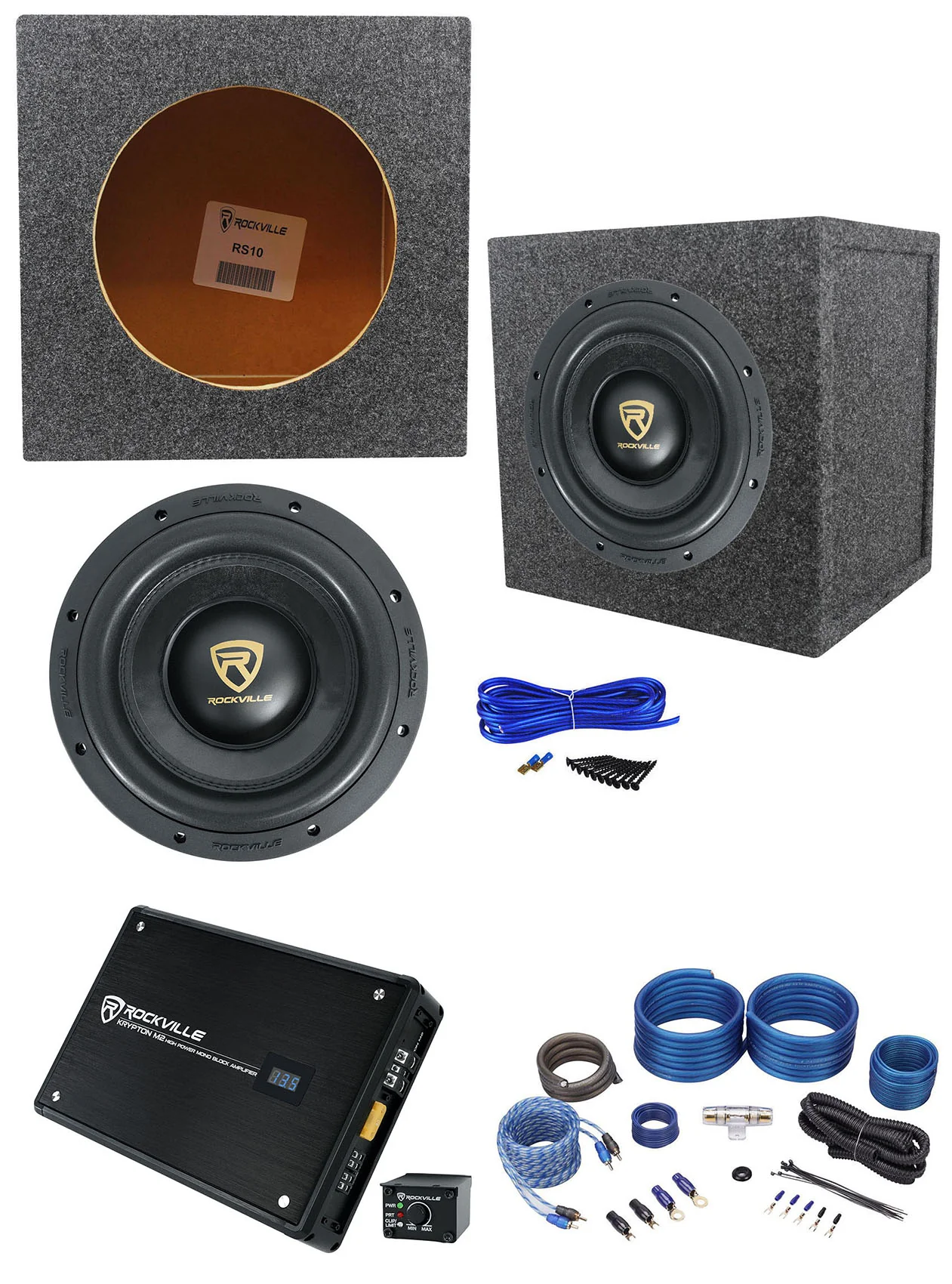 W10K9D2 10 + KRYPTON-M2 Amplifier Bundle