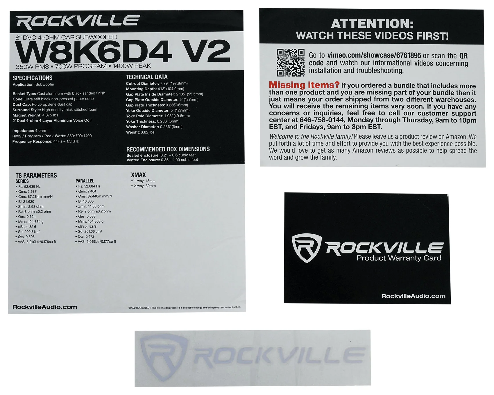 Rockville W8K6D4 + dB11 Mono Amplifier Bundle - Image 18