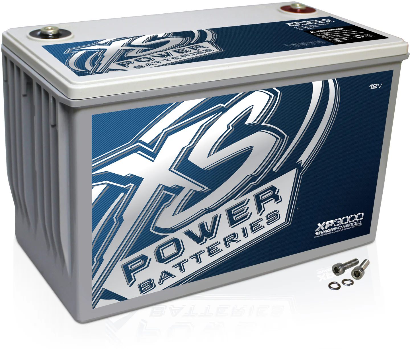 XS Power XP3000 3000 Watt Power Cell + Rockville 4 AWG Blue Power/Ground Wires Bundle - Image 8