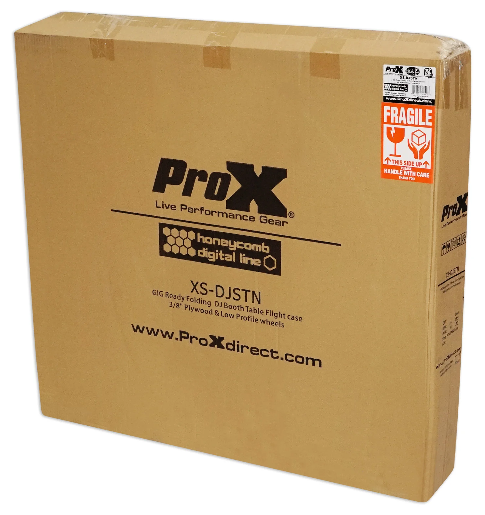 ProX XS-DJSTN Portable Foldout Mobile DJ Combo Table Facade+Gooseneck Mic Stand - Image 12