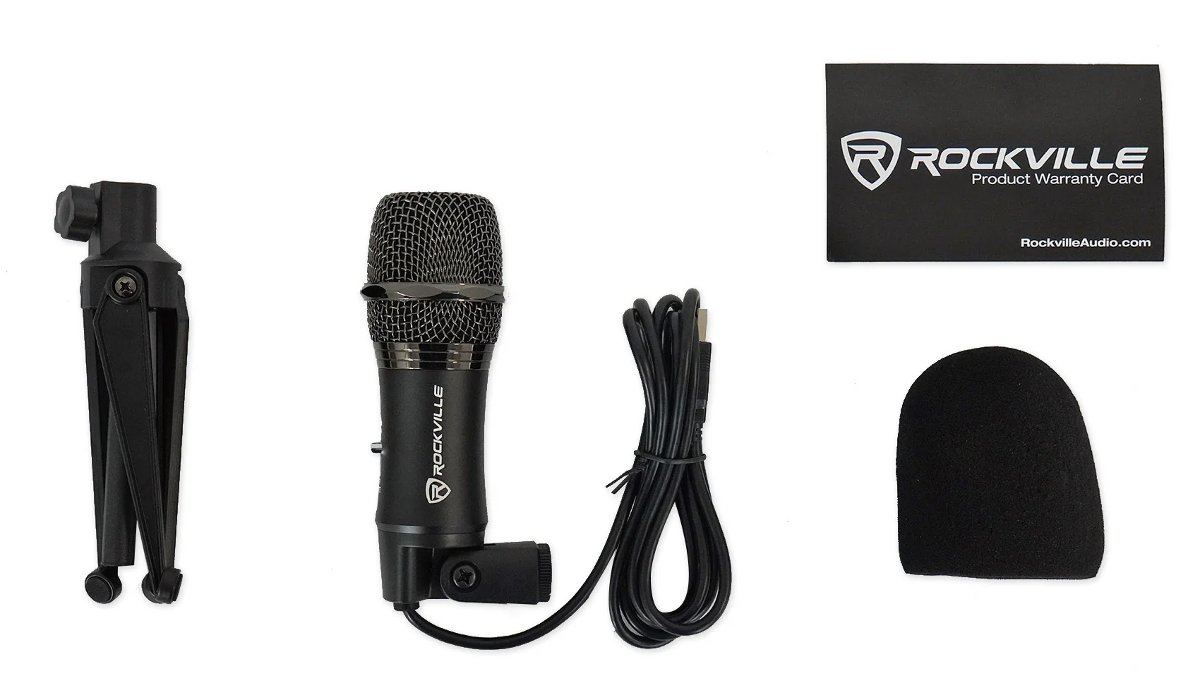 Rockville Z-Stream USB Microphone + RockPop Dual-Screen Filter Bundle - Image 11
