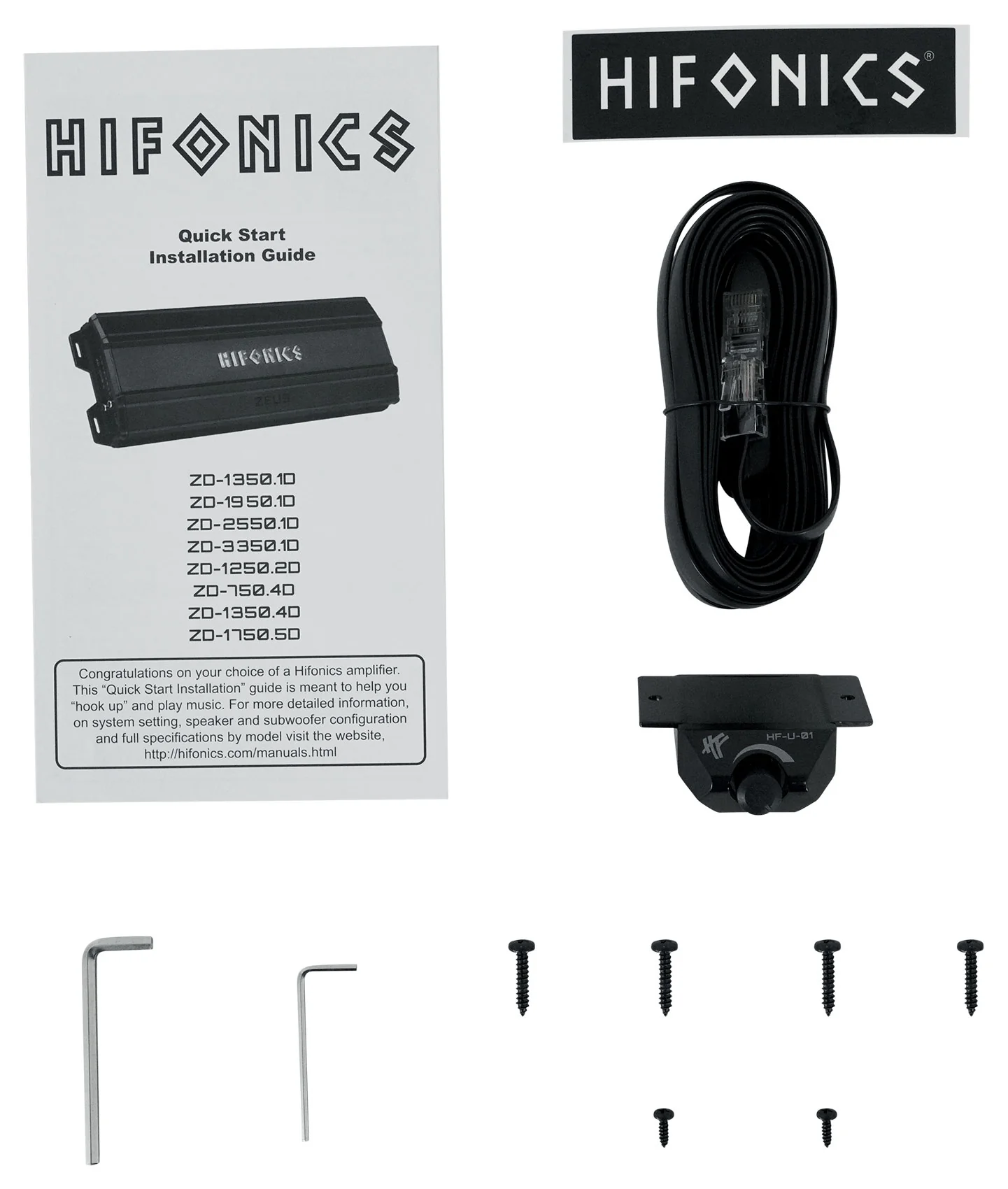 Hifonics ZD-1950.1D 1950 Watt Mono Car Audio Amplifier 1 Ohm Class-D+Amp Kit - Image 7